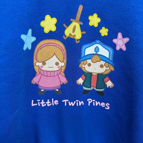 Little Twin Pines, Gravity Falls x Sanrio Inspired Sweater Royal Blue - Picture 3 of 4